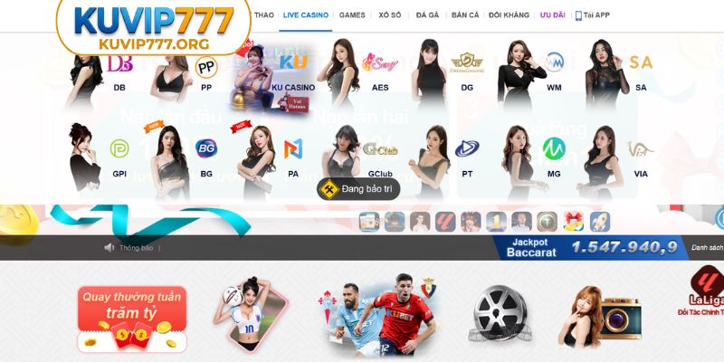 6 ưu điểm tại live casino KUVIP777 