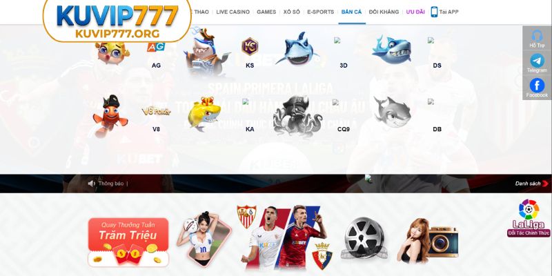 Giới thiệu game bắn cá KUVIP777