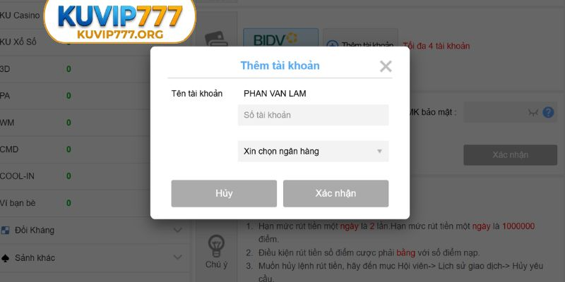 KUVIP777 ORG 8 Thủ tục nạp tiền KUVIP777 nhanh chóng